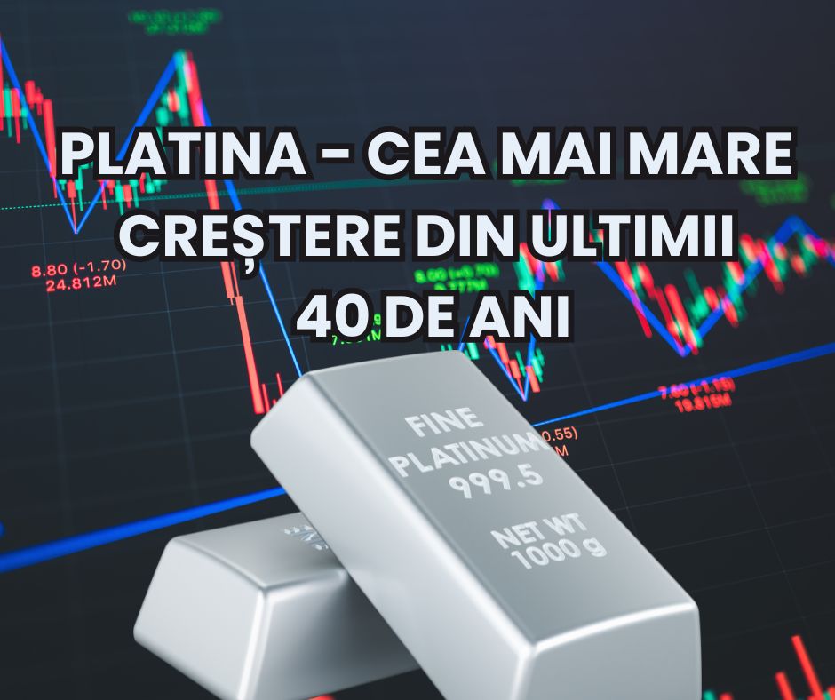 Platina a explodat: – cea mai spectaculoasă creștere în peste 40 de ani. Analiza metale prețioase, cripto și dolar la mijlocul lui 2025
