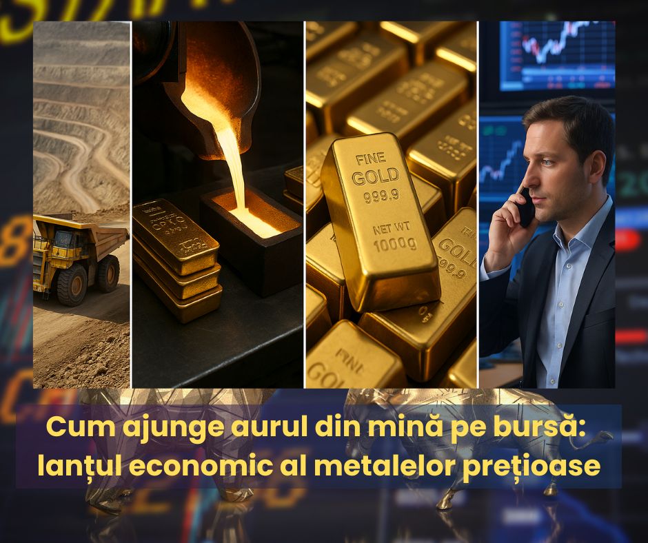 Aurul, din mină la bursa din New York Aurul, din mină la bursa din New York