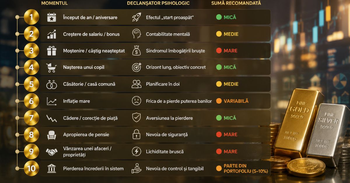 Când decid oamenii să investească? 10 momente-cheie Când decid oamenii să investească? 10 momente-cheie