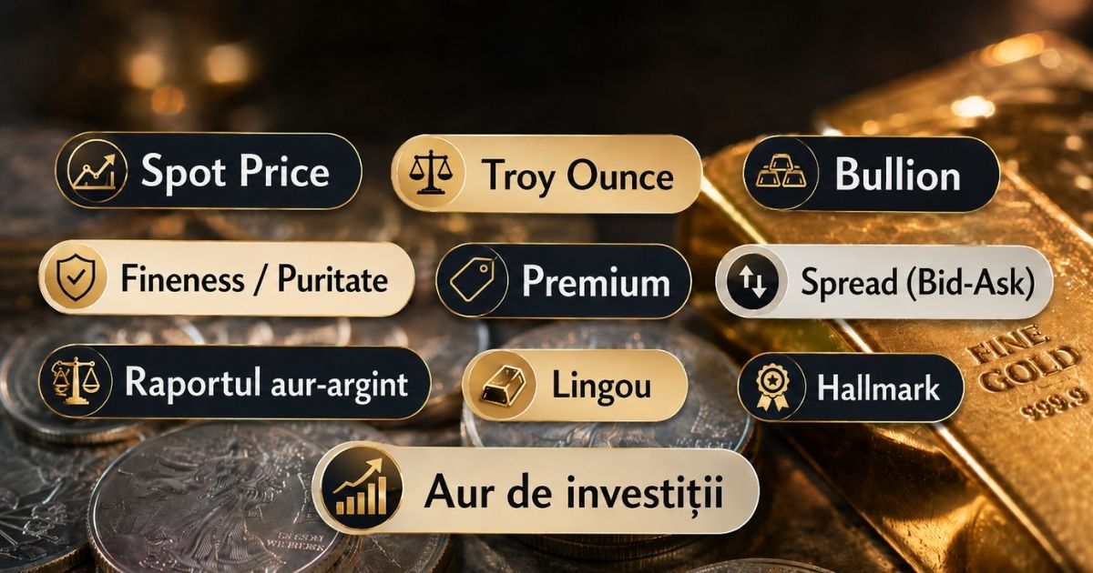 10 termeni esențiali în investițiile în aur și argint